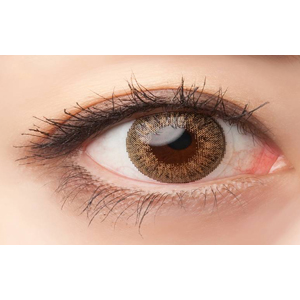 エンジェルカラーマンスリー ワールドブラウン 度なし(1箱2枚入り)