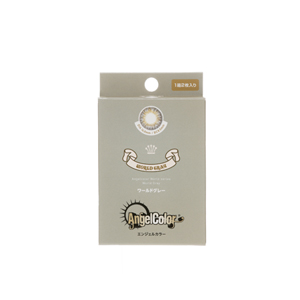 エンジェルカラー ワールドシリーズマンスリー ワールドグレー 度なし(1箱2枚入り)