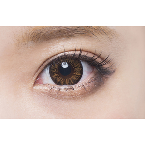 フラワーアイズワンデー ポピーブラウン(1箱10枚入り)