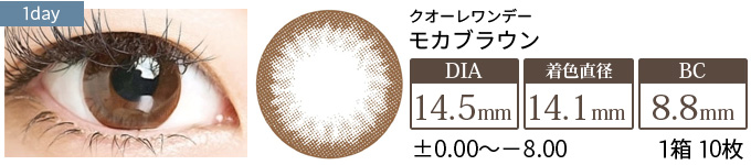 クオーレワンデー モカブラウン (1箱10枚入り)