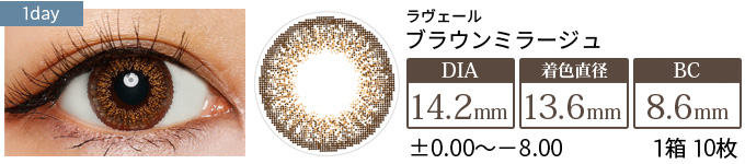 ラヴェール ブラウンミラージュ(1箱10枚入り)