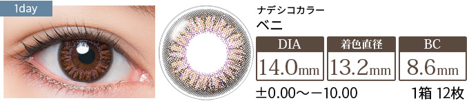 ナデシコカラー ベニ(1箱12枚入り)