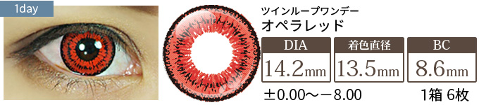 アシストシュシュ ツインループワンデー オペラレッド(1箱6枚入り)