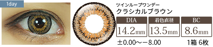 アシストシュシュ ツインループワンデー クラシックブラウン(1箱6枚入り)