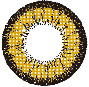 フラワーアイズガーリー アイリスブラウン 度なし(1箱2枚入り)