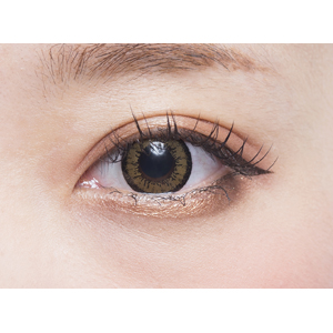 フラワーアイズガーリー アイリスブラウン 度なし(1箱2枚入り)