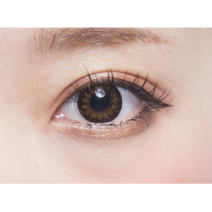 【20%引き】フラワーアイズガーリー ポピーブラウン 度なし(1箱2枚入り)