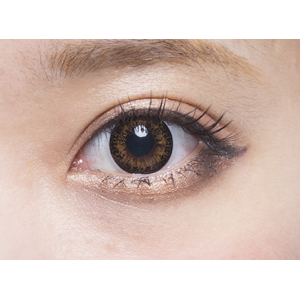 【20%引き】フラワーアイズガーリー ダリアブラウン 度なし(1箱2枚入り)