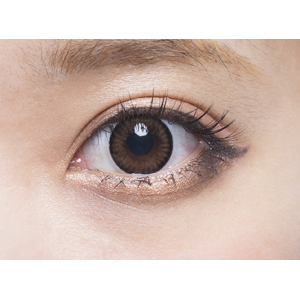 【20%引き】フラワーアイズガーリー リコリスブラウン 度なし(1箱2枚入り)