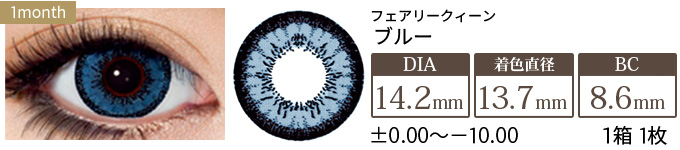 フェアリークイーン ブルー 度あり・度なし(1箱1枚入り)