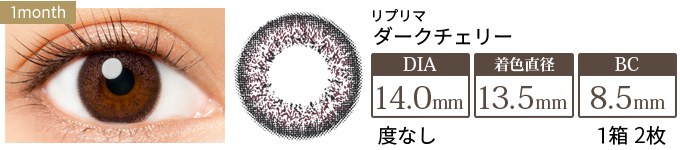 リプリマ ダークチェリー 度なし(1箱2枚入り)