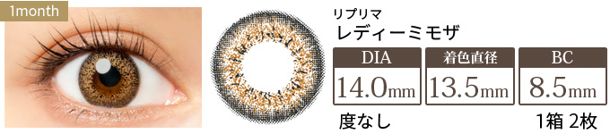 リプリマ レディミモザ 度なし(1箱2枚入り)