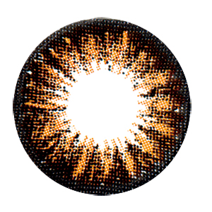 フラワーアイズ ポピーブラウン 度なし(1箱2枚入り)