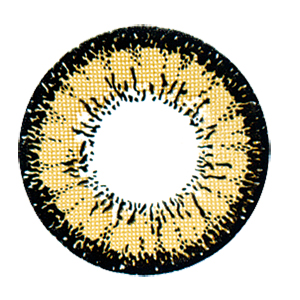 フラワーアイズ アイリスブラウン 度なし(1箱2枚入り)