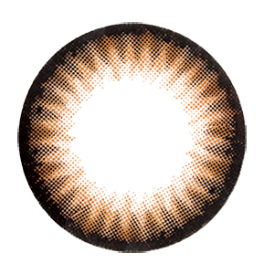 フラワーアイズ リコリスブラウン 度なし(1箱2枚入り)