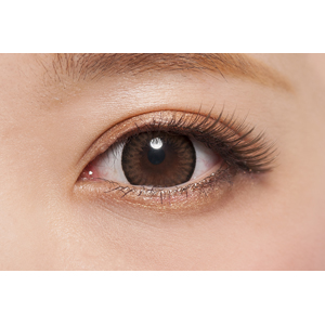 フラワーアイズ リコリスブラウン 度なし(1箱2枚入り)