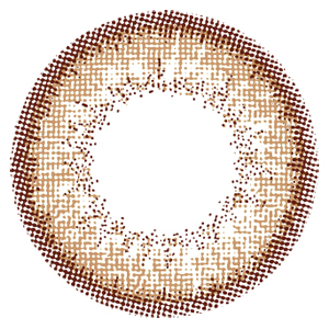 フラワーアイズ ピアニーブラウン 度なし(1箱2枚入り)