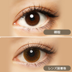 メルシェ ポムブラウン 度あり(1箱1枚入り)