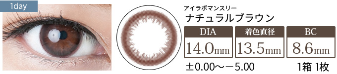 アイラボマンスリー No.11ナチュラルブラウン(1箱1枚入り)
