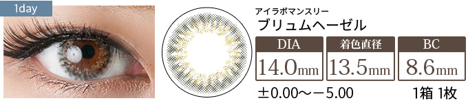 アイラボマンスリー No.12ブリュムヘーゼル(1箱1枚入り)