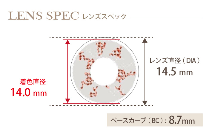 ゼットアイ ホワイトブラッド 度あり・度なし (1箱2枚入り) DIA(レンズ直径) 着色直径 BC(ベースカーブ)