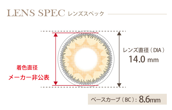 イットアイズ タイトブラウン(ミックスシリーズ) 1箱10枚入り DIA(レンズ直径) 着色直径 BC(ベースカーブ)