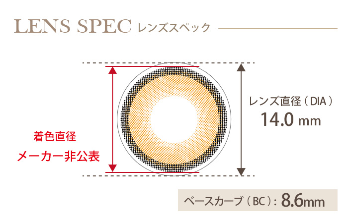イットアイズ ジェリーブラウン(ミックスシリーズ) 1箱10枚入り DIA(レンズ直径) 着色直径 BC(ベースカーブ)