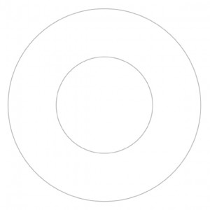 コンタクトフィルム ソリッドホワイト【14.0mm】度なし(1箱1枚入り)