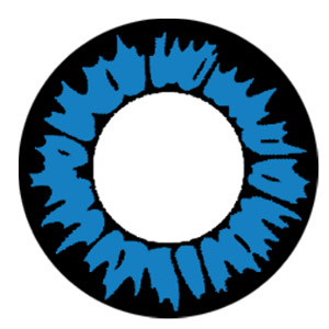 コンタクトフィルム ワイルドブルー【15.0mm】度なし(1箱2枚入り)