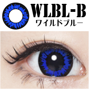 コンタクトフィルム ワイルドブルー【15.0mm】度なし(1箱2枚入り)