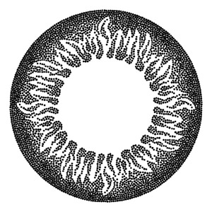 コンタクトフィルム ブラックサークル【15.0mm】度あり(1箱1枚入り)