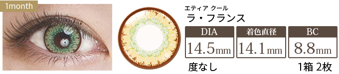 エティア クール ラ・フランス 度なし(1箱2枚入り)