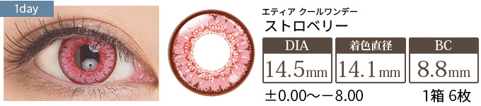 エティア クールワンデー ストロベリー(1箱6枚入り)