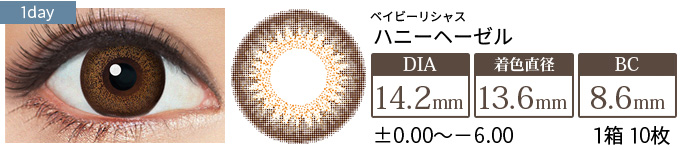 ベイビーリシャス ハニーヘーゼル(1箱10枚入り)