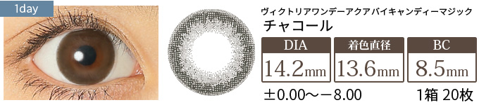ヴィクトリアワンデー アクア チャコール(1箱20枚入り)