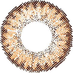 ラバーズカラーマンスリー マットヘーゼル 度なし(1箱2枚入り)