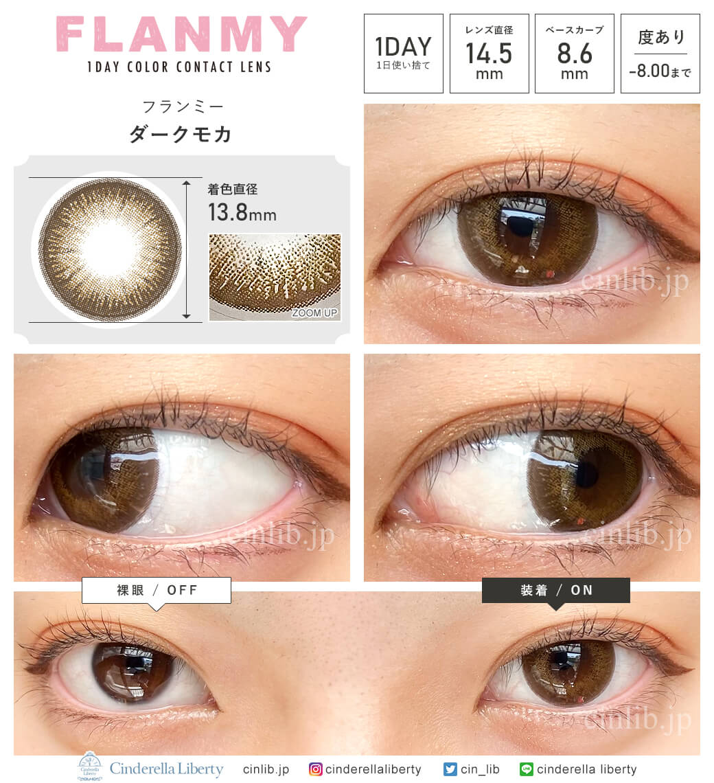 フランミー ダークモカ(1箱30枚入り)着用・装着画レポ