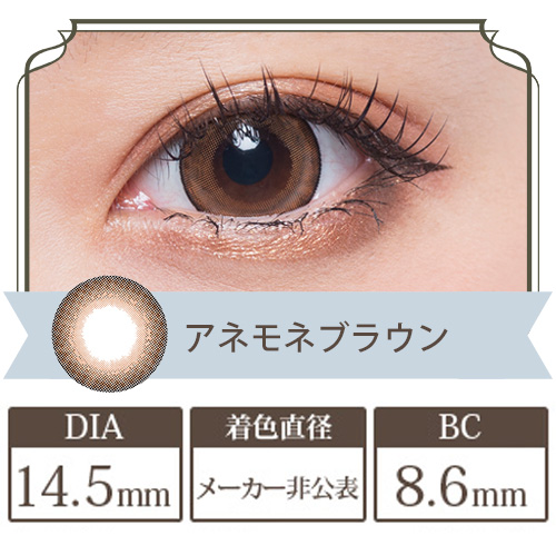 フラワーアイズワンデー アネモネブラウン