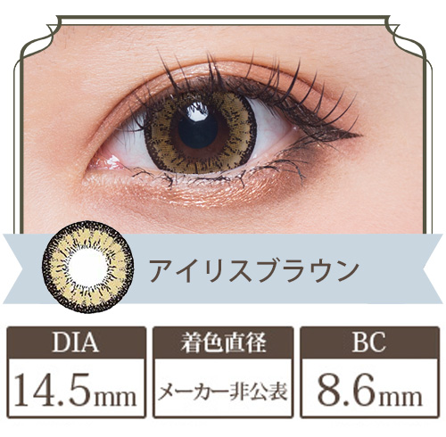 フラワーアイズワンデー アイリスブラウン