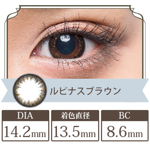 フラワーアイズガーリーR ルピナスブラウン