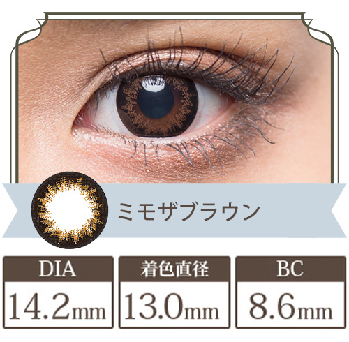 フラワーアイズガーリーR ミモザブラウン