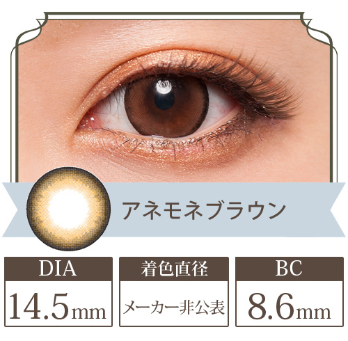 フラワーアイズR アネモネブラウン