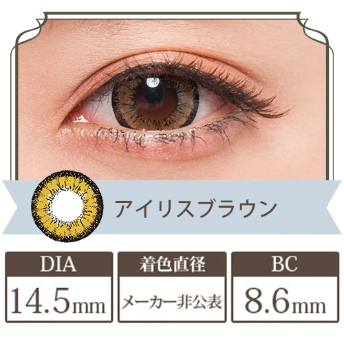 フラワーアイズR アイリスブラウン