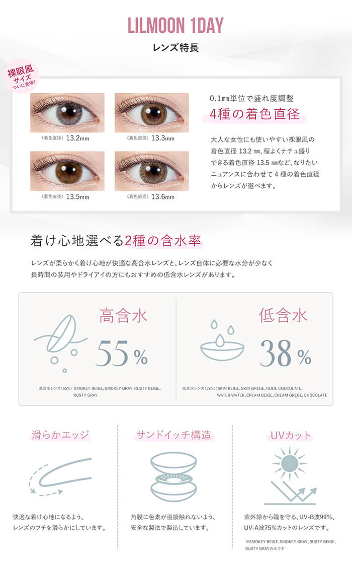 リルムーンワンデー スキンベージュ (1箱10枚入り)