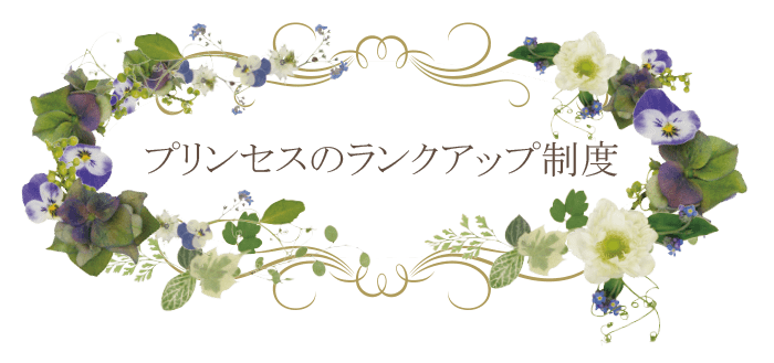 プリンセスのランクアップ制度